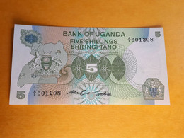 OUGANDA 5 SHILLINGS 1982 UNC - Uganda