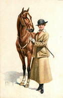 RAPPINI Rappini * CPA Illustrateur * Femme Et Cheval * Chevaux Horse Mode Chapeau Hippisme * N°1092 - Sonstige & Ohne Zuordnung