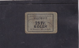 Belg  1 WO  Gent Vooruit  25 Kg Kolen Charbons - Other & Unclassified