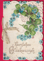 Prägekarte Aufklappbare Um Ca 1905/1910, Herzlichen Glückwunsch Zum Neuen Jahr - Año Nuevo