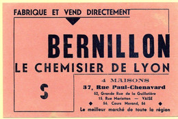 Buvard Bernillon, Le Chemisier De Lyon. - Vestiario & Tessile