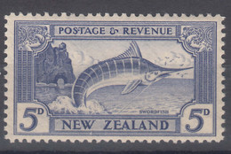 New Zealand 1935 Fish Swordfish Marlin Mi#196 Mint Never Hinged - Unused Stamps