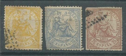 210040453  ESPAÑA.  EDIFIL  Nº   143/145/147 - Used Stamps