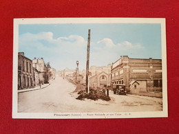 CPA  -   Flixecourt  -  (Somme) - Route Nationale Et Une Usine G.R. - Flixecourt