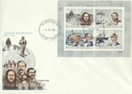 Guinea Bissau 2009, Explorer, R. Peary, Artic Expedition, Dogs, Polar Bear, Orca, 4val In BF IMPERFORATED - Arctic Wildlife