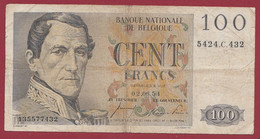 Belgique 100 Francs Du 02/06/1954 Dans L 'état  (PIER-06) - 100 Francos