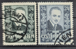 AUSTRIA 1934/35 - Canceled - ANK 589 I, 590 I - Dolfuss - Usados