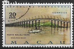 Macau Macao – 1974 Taipa Bridge 20 Avos Used Stamp - Usados