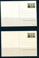 Slovakia  1941 2  Unused Postal Stationary Cards Daxner&Moyses Memorandum Exhibition 1961 11253 - Covers & Documents