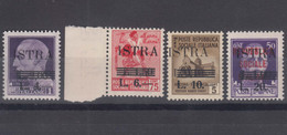 Italy Occupation In WWII Yugoslavia Istria, Pola Provisory Issue 1945 Sassone#37-40 Mi#34-37 Mint Never Hinged - Occup. Iugoslava: Istria