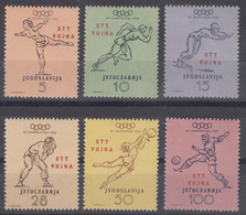 Italy Yugoslavia Trieste Zone B, Olympic Games 1952 Mi#70-75, Sassone#56-61 Mint Never Hinged - Ongebruikt