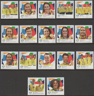 AUSTRALIA - USED 2021 Tokyo Olympic Games Gold Medal Winners: Full Set Of 17 - Used Stamps