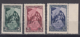 Yugoslavia Republic 1948 Mi#542-544 Mint Never Hinged - Neufs