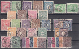 Yugoslavia Kingdom Porto 1921,1928,1931,1933 Complete, Used - Used Stamps