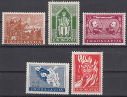 Yugoslavia Kingdom 1940 Mi#413-417 Mint Hinged - Ungebraucht