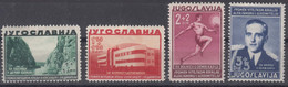 Yugoslavia Kingdom 1938 Mi#358-361 Mint Hinged - Neufs