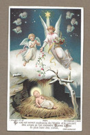 IMAGE PIEUSE De 1894.. édit. Bouasse Jeune N 3484.. Le Ciel Est Ouvert Au Dessus De L'étable Et Le Concert Des Anges... - Devotion Images
