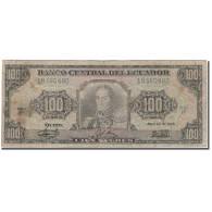 Billet, Équateur, 100 Sucres, 1986, 1986-04-29, KM:123, TB - Ecuador