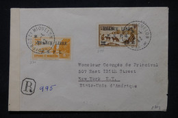 SAINT PIERRE ET MIQUELON - France Libre Sur Enveloppe En Recommandé De St Pierre Pour Les USA En 1942- Signée - L 105289 - Storia Postale