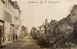CPA 3193 - Carte Photo - SOISSONS ( Aisne ) - Guerre 14 / 18 - Rue Saint Christophe - Soissons