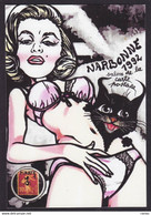 CPM NARBONNE Salon De Cartes Postales Tirage Limité 30 Ex Numérotés Et Signés Jihel Narbonne Pin Up Nu Féminin Nude - Collector Fairs & Bourses