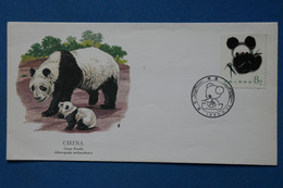 #7 CHINA BELLE LETTRE  FDC 1985  NON VOYAGEE. NEUVE+PANDA + - Covers & Documents