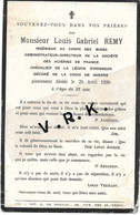 Mr Louis Gabriel REMY , Ingénieur , Directeur Des Acieries De France , + Le 20/4/1920 à 37 Ans - Décès