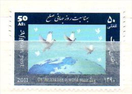 Afghanistan 2011 World Peace Day Paix Frieden Colombe Dove Friendenstaube Oiseau Vogel Bird - Afghanistan