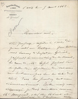 Pierre Hippolyte Publius Renault Général De Division Français 2nd Empire Inspection Générale 1862 Signature Autographe - Autres & Non Classés
