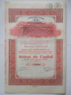 Etablissements Cinématographiques Gilbert Savennave - Bruxelles - Capital 1 000 000 - Action De Capital - 1927 - Cinema & Teatro