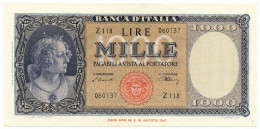1000 LIRE ITALIA ORNATA DI PERLE MEDUSA 20/03/1947 SUP+ - Andere & Zonder Classificatie