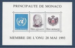 ⭐ Monaco - Bloc YT N° 62 - Neuf Sans Charnière - 1993 ⭐ - Blokken