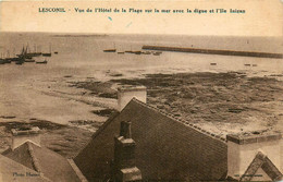 Lesconil * Vue De L'hôtel De La Plage Sur La Mer * La Digue * L'ile Inizan - Lesconil