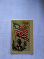 Liberia..cromos No Postcard.el Perú.roldan.cig Card.flag.president.coin.old Map.eucalol.soap.cromo Flag.better Condition - Liberia