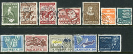 DENMARK 1971 Complete Issues Used.  Michel 507-18 - Usati