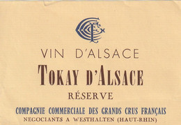 *** Etiquette *** ALSACE  - TOKAY  Réserve - Riesling