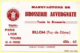 Buvard Brosserie Auvergnate à Billom ( Puy De Dôme ). - B