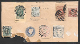 Stamps Ex Old Album Fragment - Plaatfouten En Curiosa