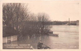 91-DRAVEIL- VILLA DRAVEIL- RESTAURANT LAPREUVOTE- INONDATION 1910 - Draveil