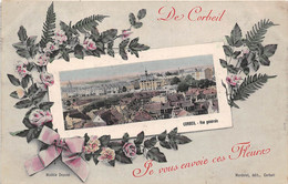 91-CORBEIL- JE VOUS ENVOIE CES FLEURS - Corbeil Essonnes