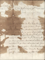 Purification Lettre Purifiée Vinaigre Des Infirmeries 1747 Lieu Où étaient En Quarantaine équipages Arrivant à Marseille - 1701-1800: Precursors XVIII