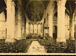 INTERIEUR DE LA COLLEGIALE    CPA  1077 - Binche