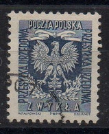 POLOGNE - POLAND - 1954 - TIMBRE DE SERVICE - DUTY PAID STAMP - ZWYKLA - Used - Oblitéré - - Dienstmarken