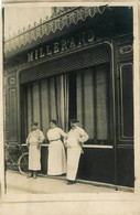 Paris 10ème * Carte Photo * Devanture Boucherie MILLERAND Marcel , 3 Rue Des Deux Gares * Boucher Commerce Magasin - Distretto: 10