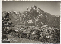 NÄFELS (Glarus) Mit Glärnischkette Und Rautispitz Stempel Bahn SBB - Näfels