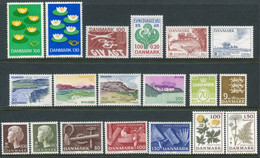 DENMARK 1977 Complete  Issues Except Definitive 120 Øre MNH / **. Michel 635-654 Except 650 - Unused Stamps