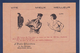 CPA [92] Hauts De Seine > Boulogne Billancourt Publicité Publicitaire L'auto Thermos Non Circulé Voir Dos - Boulogne Billancourt