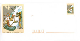 PAP Entier Postal Neuf Enveloppe + Sa Carte Jean De La Fontaine La Cigale Et La Fourmi Instrument De Musique - Prêts-à-poster:  Autres (1995-...)