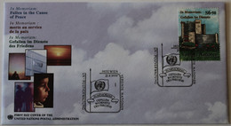 FDC Unitid Nations 6,50 ÖS, Mi:NT-WN 298. Dag Hammarskjold Medal - Covers & Documents