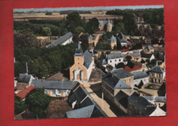 CPSM Grand Format Rétrécit -  En Avion Au Dessus De... 1.  Acheux En Amienois  -(Somme) - L'église Et Le Château - Acheux En Amienois